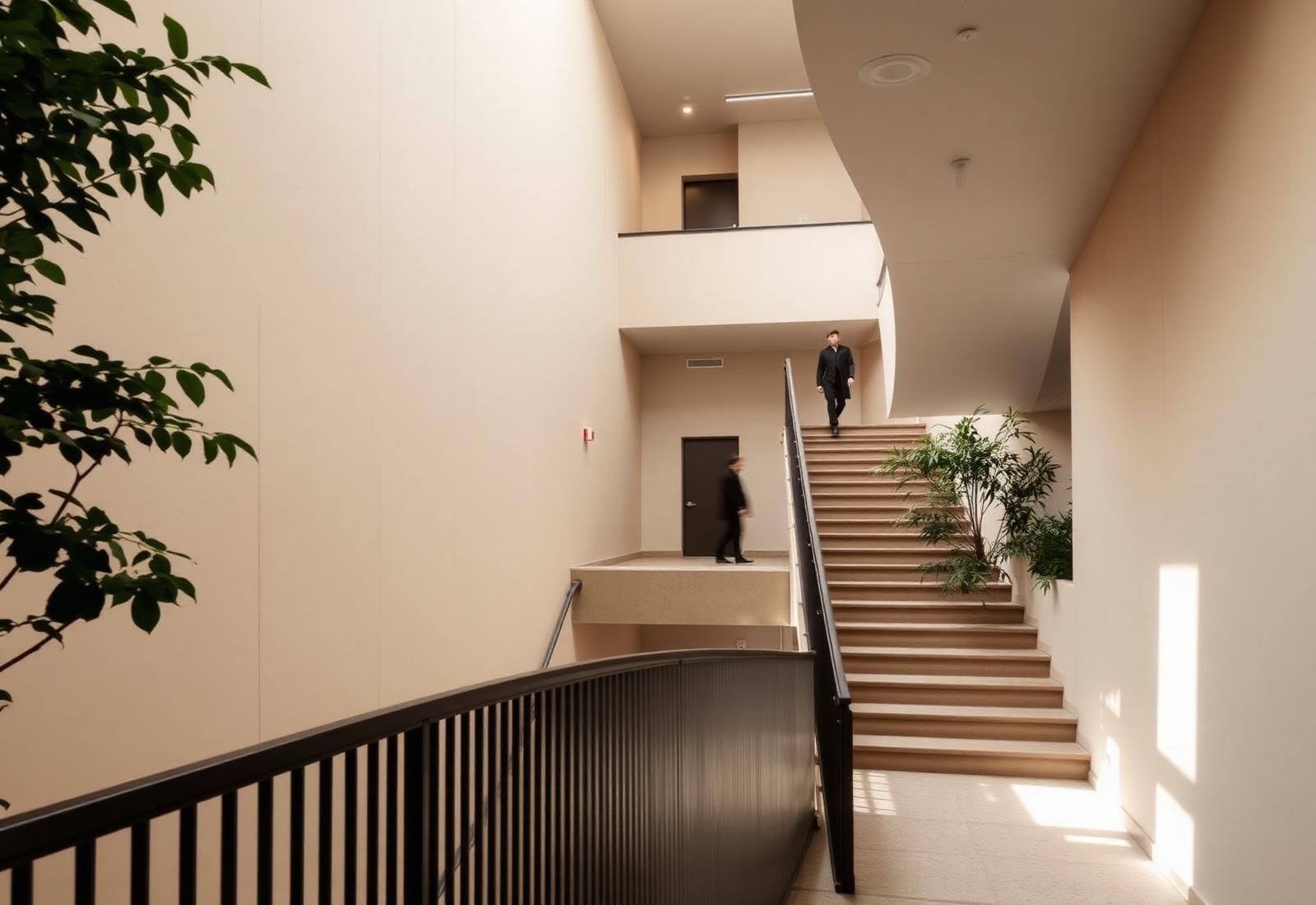 Daylit stair and atrium in a contemporary London workspace